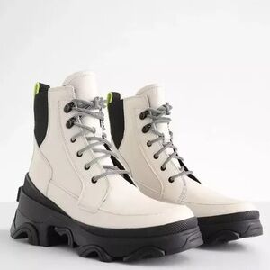 sorel brex leather waterproof snow/rain chelsea boots - 8.5 great condition